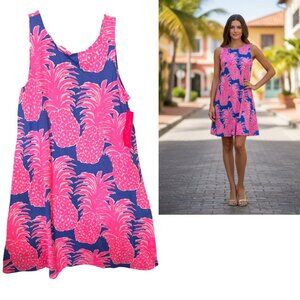 Lilly Pulitzer Kristen Blue Haven Little Flamenco Women’s Dress SMALL NWT